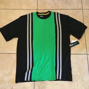 Blue Gear crew neck t-shirt 4XL cotton black/green